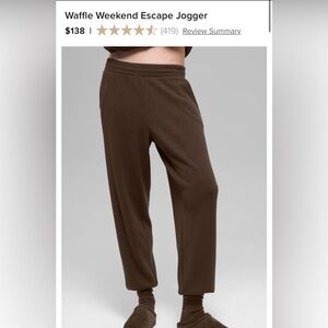 *NWT* ALO Waffle Weekend Escape Jogger